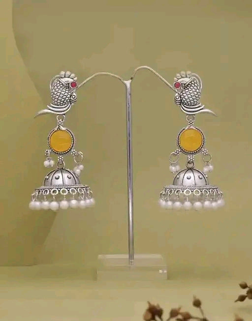 Cute Peacock Design Earrings