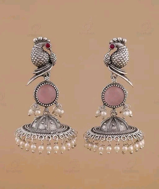 Cute Peacock Design Earrings