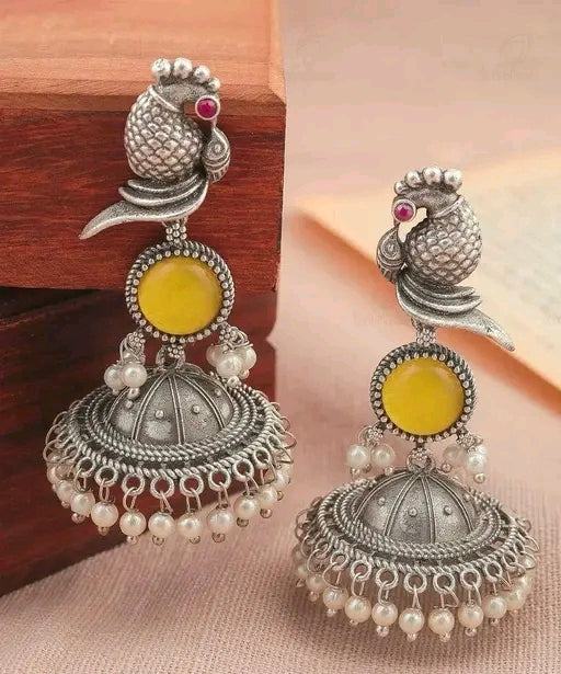 Cute Peacock Design Earrings