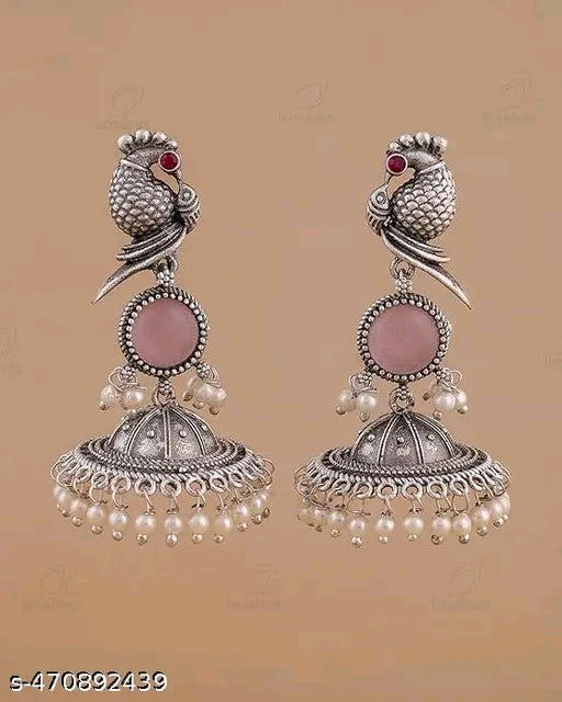 Cute Peacock Design Earrings