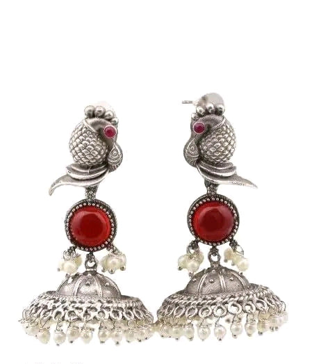 Cute Peacock Design Earrings