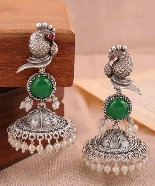 Cute Peacock Design Earrings
