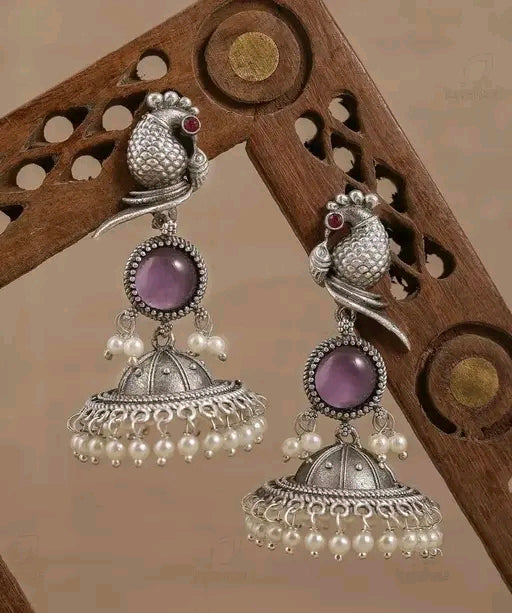 Cute Peacock Design Earrings
