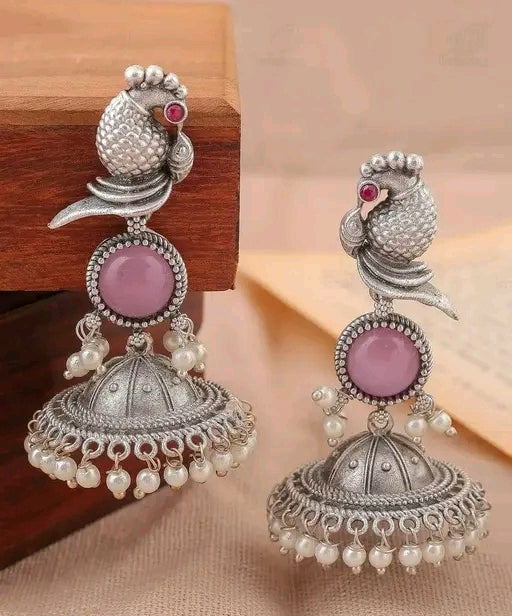 Cute Peacock Design Earrings
