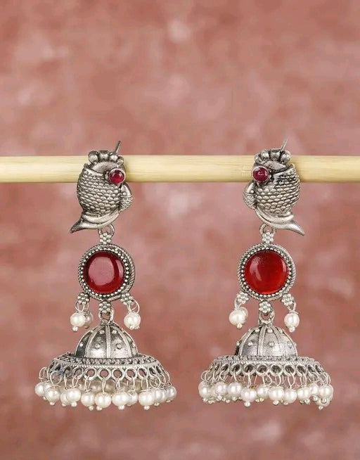 Cute Peacock Design Earrings