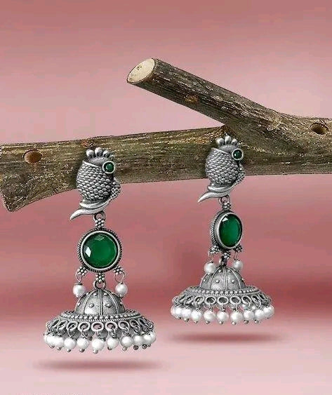 Cute Peacock Design Earrings