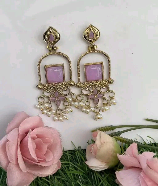 Traditional Stylish Mehandi Polish Earrings